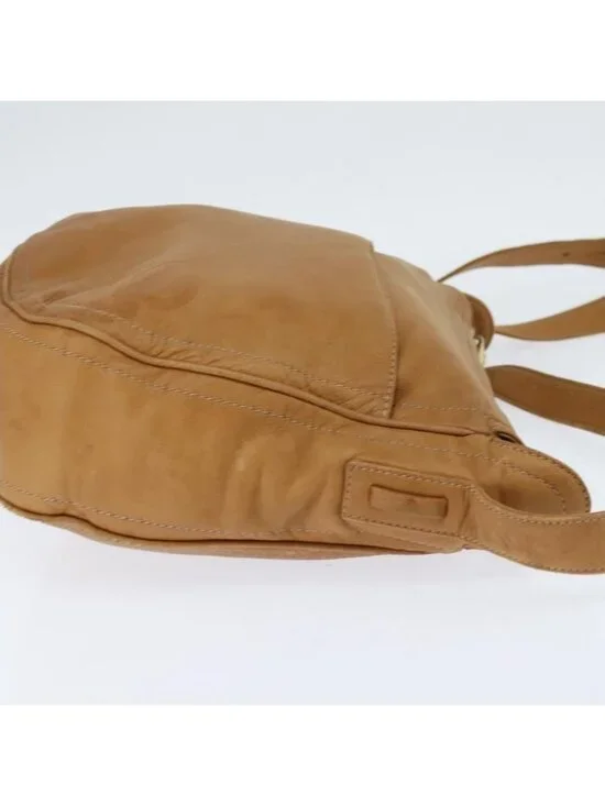 Authentic LOEWE Anagram Shoulder Bag Leather Brown Gold - Picture 11 of 16